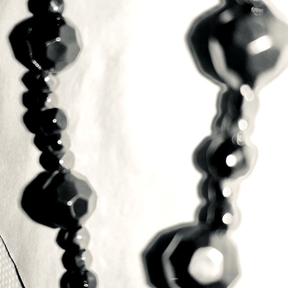 Black Stone Cross Necklace - Picture 6 of 10